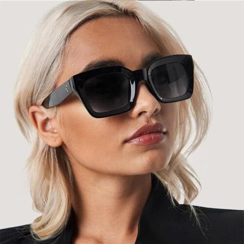 Women Classic Brand Sunglasses Square Vintage Glasses Black Small Frame High Quality Celebrity Sun Glasses Men Cycling Goggles