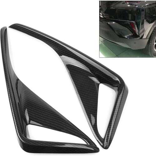 Carbon Fiber Color Car Rear Fog Light Cover Trim Decoration For Toyota CHR C-HR 2016 2017 2018 ABS Plastic