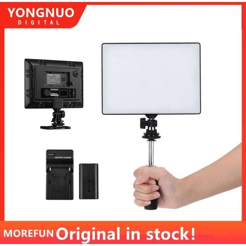 YONGNUO YN300 YN-300 Air LED Camera Video Light 3200K-5500K with NP-F750 Decoded Battery + Charger for Canon Nikon & Camcorder
