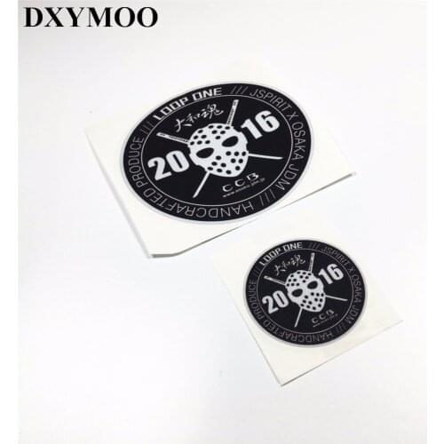 2PCS Moto Racing JDM OSAKA JSPIRIT LOOP ONE Car Sticker Reflective 3M Motorcycle Helmet Decal Vinyl