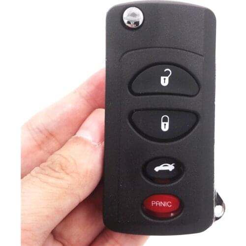 3+1 Buttons Uncut Flip Folding Remote Key Shell For Chrysler Sebring 300M Concorde for Dodge Stratus Intrepid for Jeep Librety
