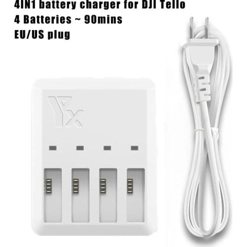 4 IN 1 Multi Battery Charger For DJI Tello Portable Intelligent Flight Charging Manager Hub For DJI Tello Drone Accessories Kit