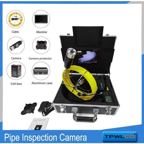 HD 1200TVL Dual Lens Pipe Inspection Deeply Waterproof Endoscope Borescope Euipment Industrial Drain Sewer Camera