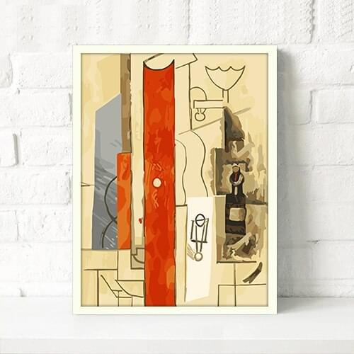 MaHuaf-A1309 Unique DIY oil painting by numbers abstract artwork canvas painting coloring by numbers home decor for living room