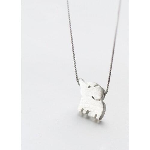 MloveAcc 925 Sterling Silver Elephant Pendant Necklaces for Women Genuine Sterling Silver Jewelry