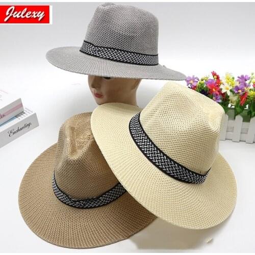 2021 New Western Cowboy Jazz Hat Men And Women Knight Big Brim Hat Beach Seaside Sunscreen Hat Korean Tide Hat Wholesale