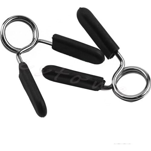 2021 Top New 2Pcs 25mm Barbell Gym Weight Bar Dumbbell Lock Clamp Spring Collar Clips