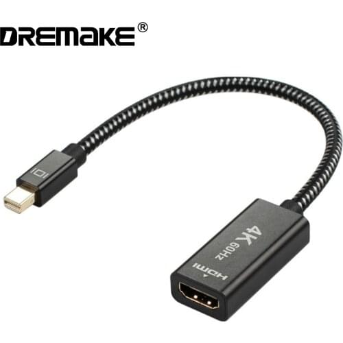 Mini DisplayPort to HDMI Adapter Mini DP Male to HDMI Female Converter Cable for Microsoft Surface Pro/Dock, Monitor, Projector