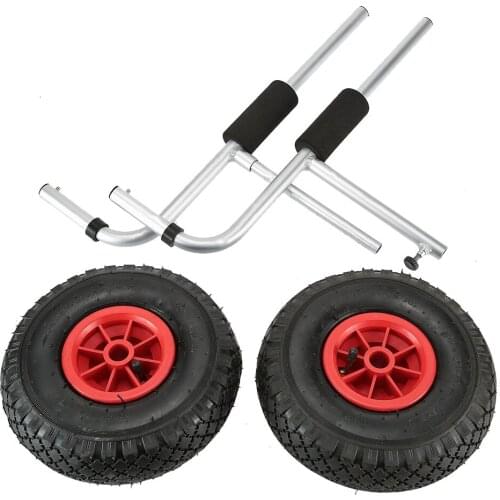 50KG Portable Kayak Carrier Trolley Energy-saving Two-wheeled Kayak Carrier Cart Loading Capacity Detachable Kayak Trolley