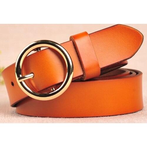 Women Belt Fashion Waist Belt Leather Metal Buckle Heart Pin Belts Ladies Leisure Dress Jeans Wild Waistband Cowboy Corset Belt