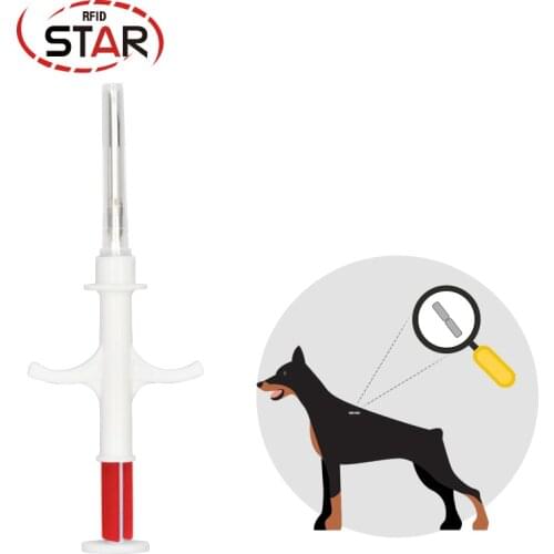 RFID 134.2KHz reader ISO11784/5 FDX-B rfid animal scanner animal syringe pet microchip injector rfid tag animal identification
