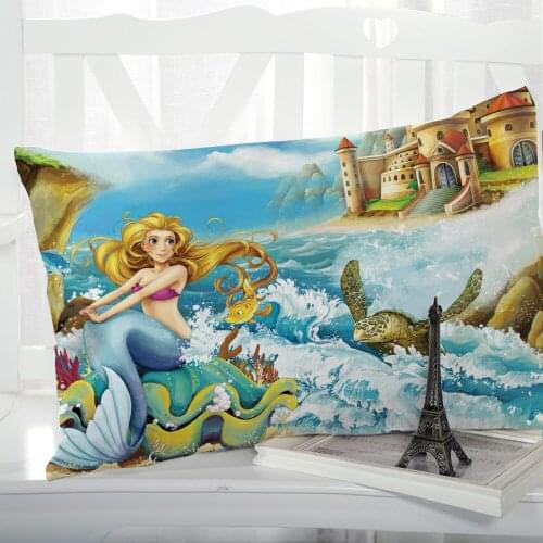 1pc Cartoon Childrens Pillow cover Pillow case Bedding Pillowcase Pillowcovers decorative 50x70 3D for kids baby Car sea