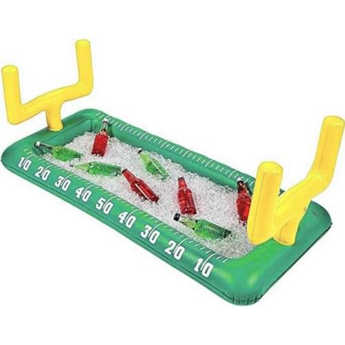 130x70x15cm PVC Beach Ice Serving Bar Inflatable Ice Bar Salad Food Drinks Plate Tray Air Mattress For Beach Party Accessories