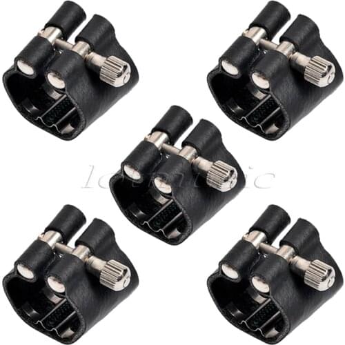 5Pcs Bb Clarinet Leather Ligature Clarinet Parts