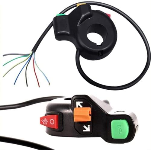 60% Hot Sale 22mm Universal Motorcycle ATV Handlebar Turn Horn On/Off Light Signal Switch