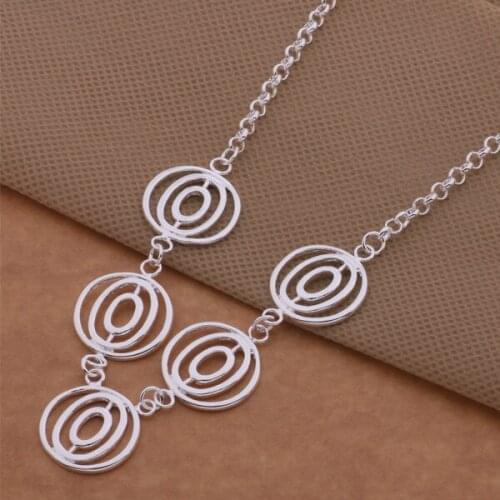 AN524 Trendy wholesale plated plated Necklace, plated plated fashion jewelry Five circles /buxakmea gstapkaa