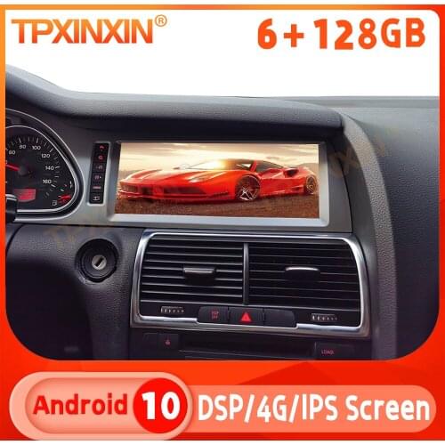 Android 10.0 6+128G Car Radio For Audi Q7 2006-2007 Multimedia Player GPS Navigation Auto Stereo Tape Recoder Head Unit Carplay