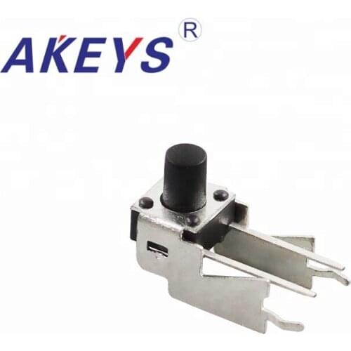 10PCS TS-D013 6*6 Momentary tact switch side insert side 2 pin with aircraft bracket partial long pin