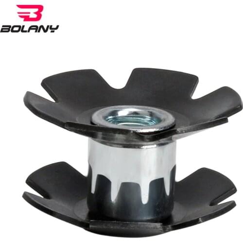 Bolany 2PCS Bicycle Headset MTB Road Bike Cycling Steer Lmported Steel Black Star Nut For 28.6 Fork Tubes Bicycle Parts
