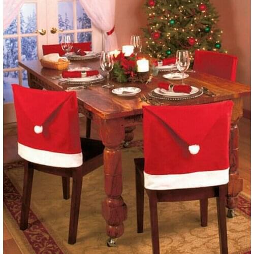 Christmas Chair Cover Non-woven fabrics Chair Cover Christmas day decoration supplies