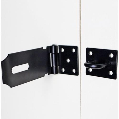 Lock Plate Stainless Steel Home Door Cabinet Anti-Theft Hasp Latch for Padlock Anti Corrosion Window Room Security