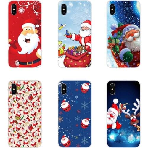 Hybrid Christmas New Year Transparent Soft TPU Case For Xiaomi Mi4 Mi5 Mi5S Mi6 Mi A1 A2 5X 6X 8 9 Lite SE Pro Mi Max Mix 2 3 2S