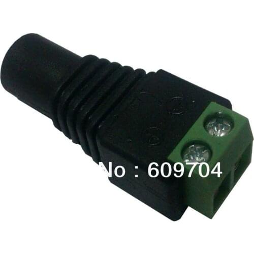 CCTV 5.5mm x 2.1mm Female DC Power Jack Connector free shipping