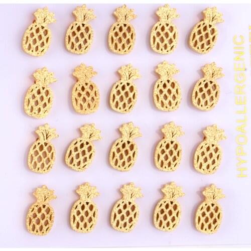 LUXUKISSKIDS 10pairs/lot Fruit earings Earrings kids Stud Earring For Women Fashion Jewelry pendientes oorbellen