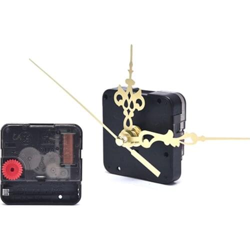 Quartz Clock Movement Mechanism Hands Wall Repair Tool Parts Silent Kit Set DIY Gold Pointer