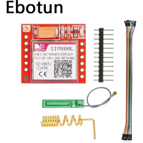 Mini Smallest SIM800L GPRS GSM Module MicroSIM Card Core Wireless Board Quad-band TTL Serial Port With Antenna Diy