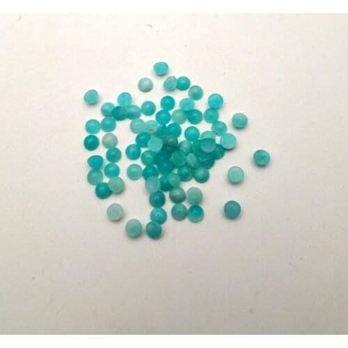 Fashion amazonite natural stone 4mm Single arc cabochon beads for jewelry making 24Pc/lot Ring accessories no hole