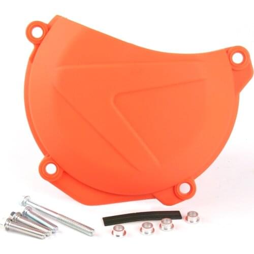 New motorcycle clutch cover for ktm 250 350 xcf sxf husqvarna fc fx fe pit bike engine dirt plastic orange guard guard