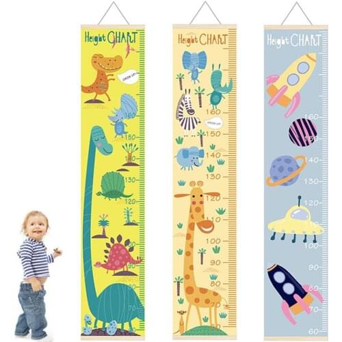 Hanging Kindergarten Childrens Height Chart Kids Room Decoration Wall Hanging Cloth Child Height Meter Height Measure Ruler