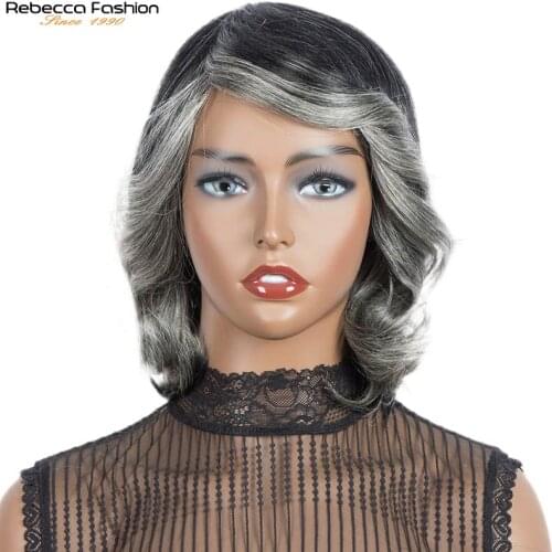 Rebecca Pixie Hair Straight Hair Short Cut Wig Short Wave Human Hair Full Mechanism Made Wig Brazilian Human Hair Wigs Cheap Wig