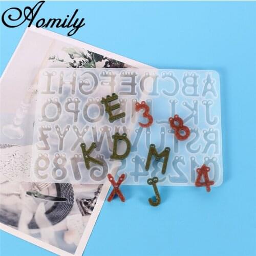 Aomily Silicone Smiling Face Alphanumeric Mold DIY Bakeware 3D Handmade Biscuits Lolly Candy Chocolate Mold with Hole Shaped