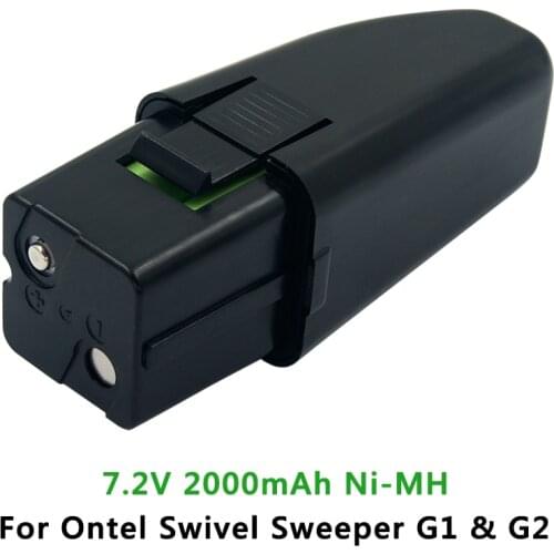 7.2V 2.0Ah Ni-MH Vacuum Cleaner Repalcement battery for Ontel Swivel Sweeper G1 & G2 Rechargeable battery