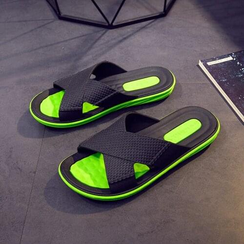 Outside Slippers Men Summer Shoes EVA Outdoor Slides Soft Thick Sole Non-slip Comfortable Pool Beach Sandals Indoor Bath Shoes