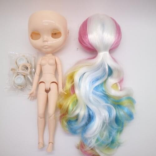 Body hair scalp and eye mech for DIY customization Nude blyth doll accessories