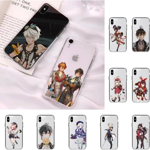 TOPLBPCS genshin impact Phone Case for iPhone 11 12 pro XS MAX 8 7 6 6S Plus X 5S SE 2020 XR case