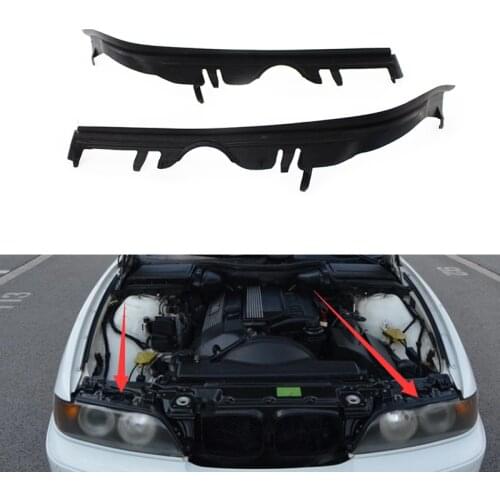 Left and Right Pair Headlight Gaskets Front Upper Headlight Gasket Seal Pair Set for BMW 5 Series E39 1999-2003 Lamp Hoods