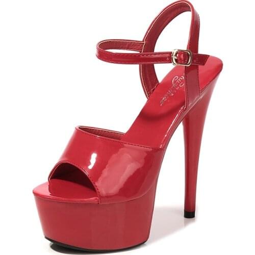 Women Sandals Summer Open Toed High Heels Women Sandals Woman Party Shoes 15cm Platform Sexy Nightclub Party Wedding Dress