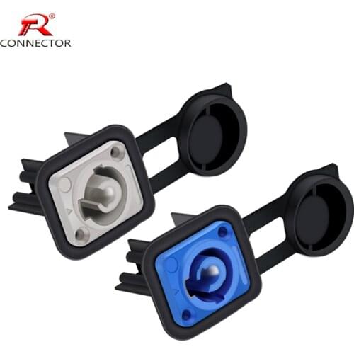 1PC Waterproof Powercon Chassis Connector 20a 3 pins Power Female Socket Panel Mount Connector, For Stage Light LED Audio Video