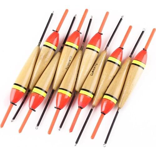 10 Pcs/Set Fishing Bobbers Cork Floats Paulownia Wood Fishing Floats Buoyancy 7g 18cm Thick Tail Rock Fishing Buoy Tackle Sea