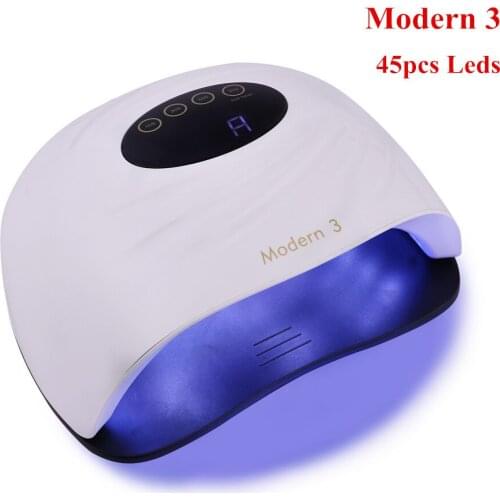 120W Nail Dryer Machine UV LED Lamp for All Types Gel Polish with LCD Display 10s/30s/60s/99s Timer Button Manicure Salon Tools