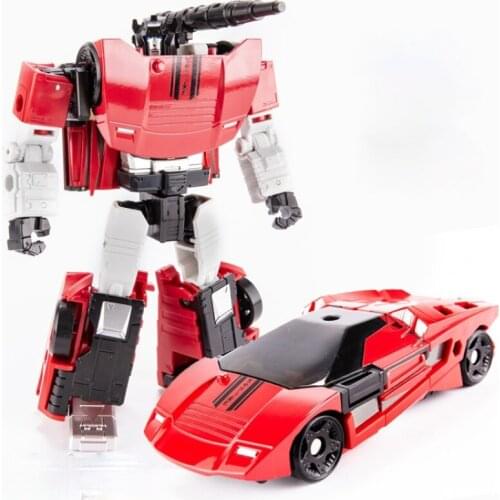 18cm AOYI Transform Toy Black Mamba Sideswipe PVC Italia Starfire Anime Car Model