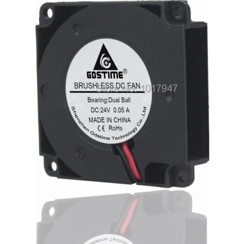 2 pcs lot Gdstime Brushless DC 24V 2Pin 40mm x 10mm Cooling Blower Exhaust Fan 4CM Ball 2pin