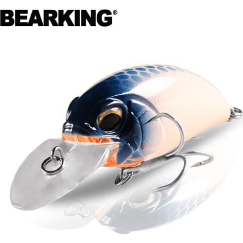 2017 good fishing lures,Bear King 65mm 14g floating crank.dive 2m,each lot 5 different colors free shipping for pike and bass