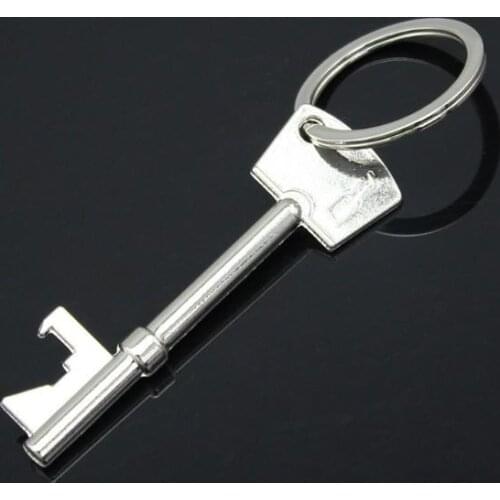 500 pcs/lot Hot Sales New Beer Bottle Opener Key Ring Keychain Zinc Alloy Key Chain Keyfob Bar Tool