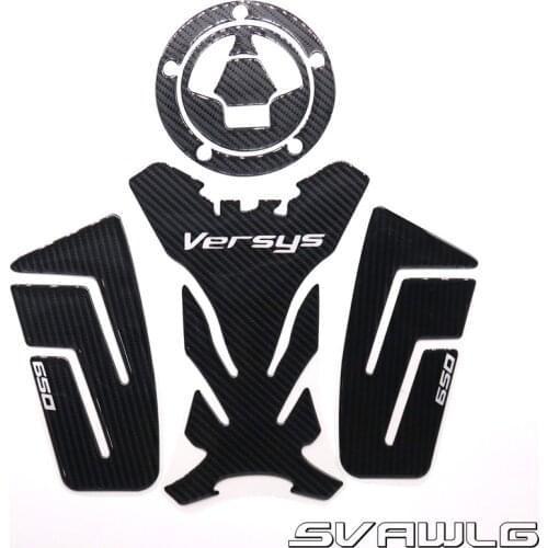 2019 Motorcycle Accessories 3D Fiber Sticker Sets Tank Decal Protector Pad Set for KAWASAKI Versys 650
