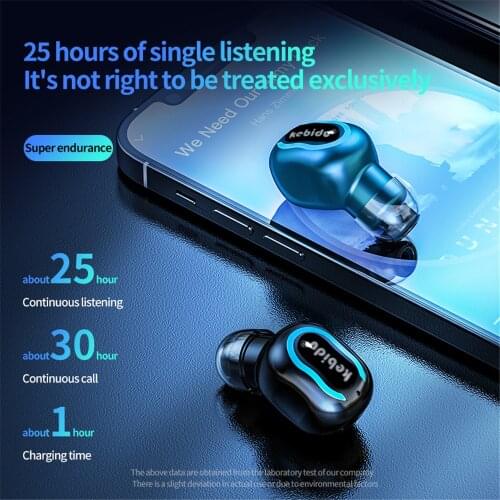 Bluetooth5.1 earphones music Headset Long Standby Earphone Works on all Android iOS phones sport wireless headphones with Mic
